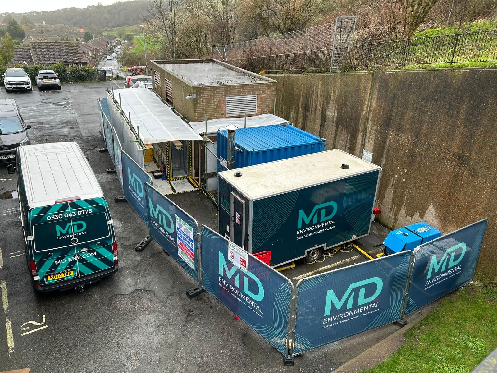 Boiler Room / Plant Room Asbestos Management Works. MD Environmental Services UK